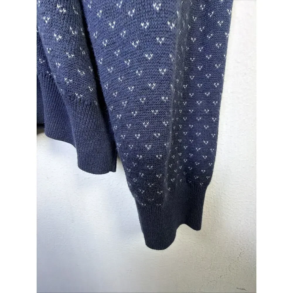 Brooks Brothers mens XL Cotton Cashmere Crewneck Sweater navy quiet luxury